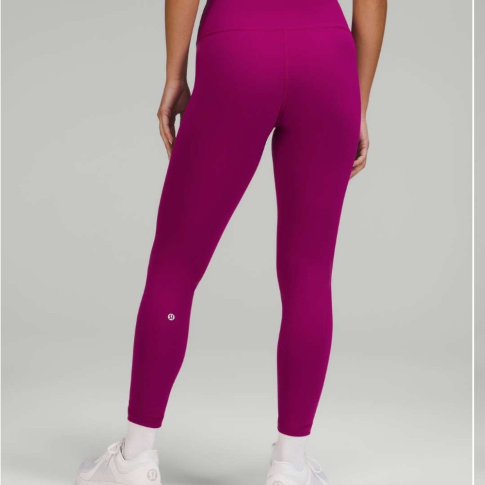 Lululemon wunder train 25” magenta purple size 2